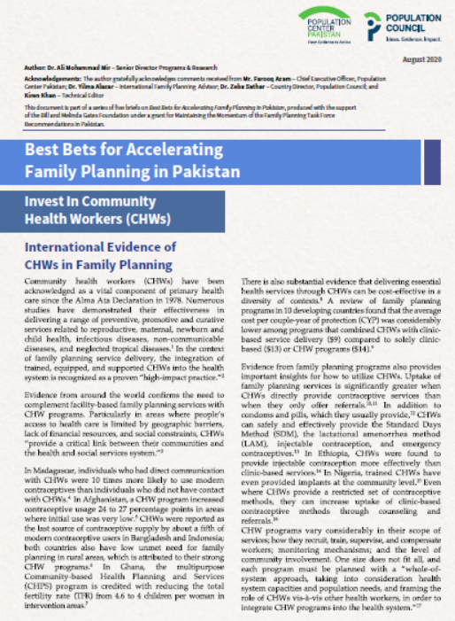 Invest in Community Health Workers (CHWs)